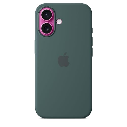 Apple Funda de silicón con MagSafe para el iPhone 16 - Verde Lago ​​​​​​​