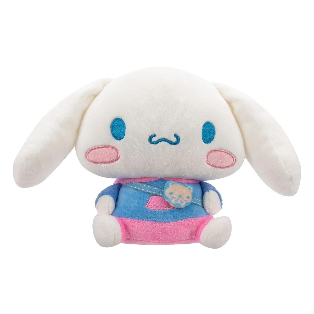 Peluche Sanrio Hello Kitty and Friends con Sudadera y Accesorio de Mejor Amiga, 20 cm - Cinnamoroll azul
