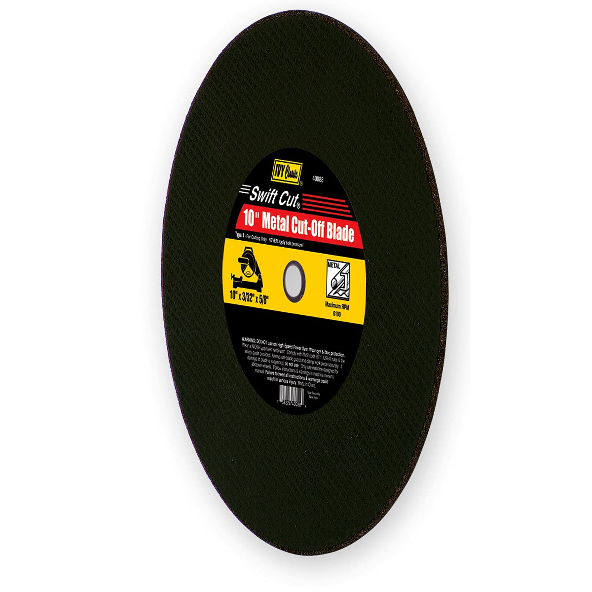 IVY Classic Swift Cut Hoja de Corte de Metal 254 mm x 3/32" x 5/8", Paquete de 5 - Paquete-de-5