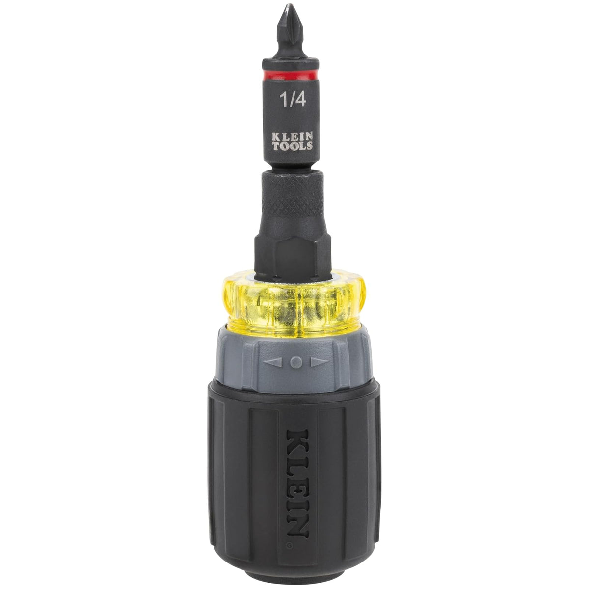 Klein Tools 32561HDRT KNECT - Desarmador de trinquete 7 en 1, clasificación de impacto, corto con puntas Phillips, ranuradas, 3 desarmadores de tuerca, adaptador, juego de 7 piezas