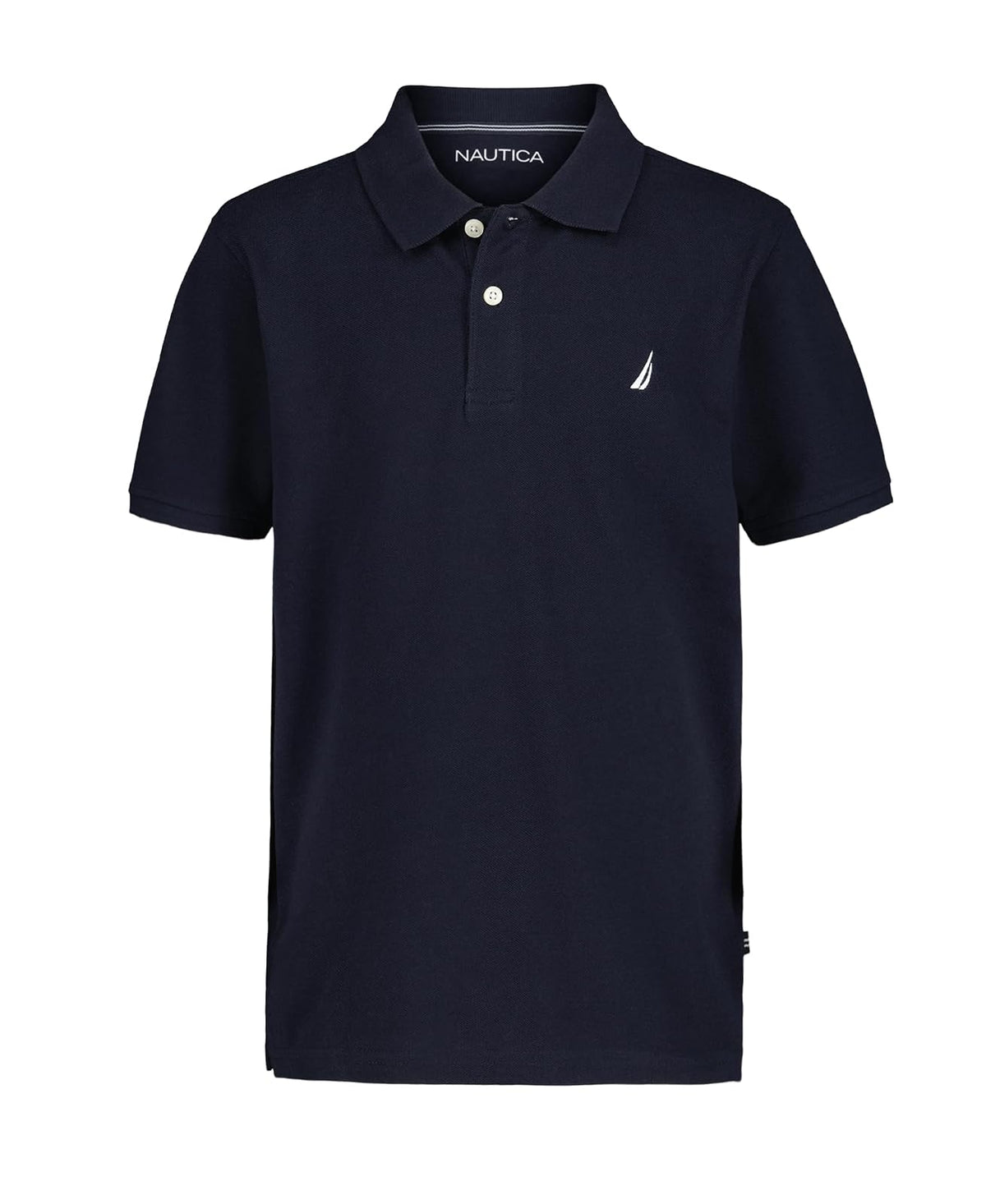 Nautica Playera Polo Manga Corta para Niño - 10-12 - Azul marino deportivo