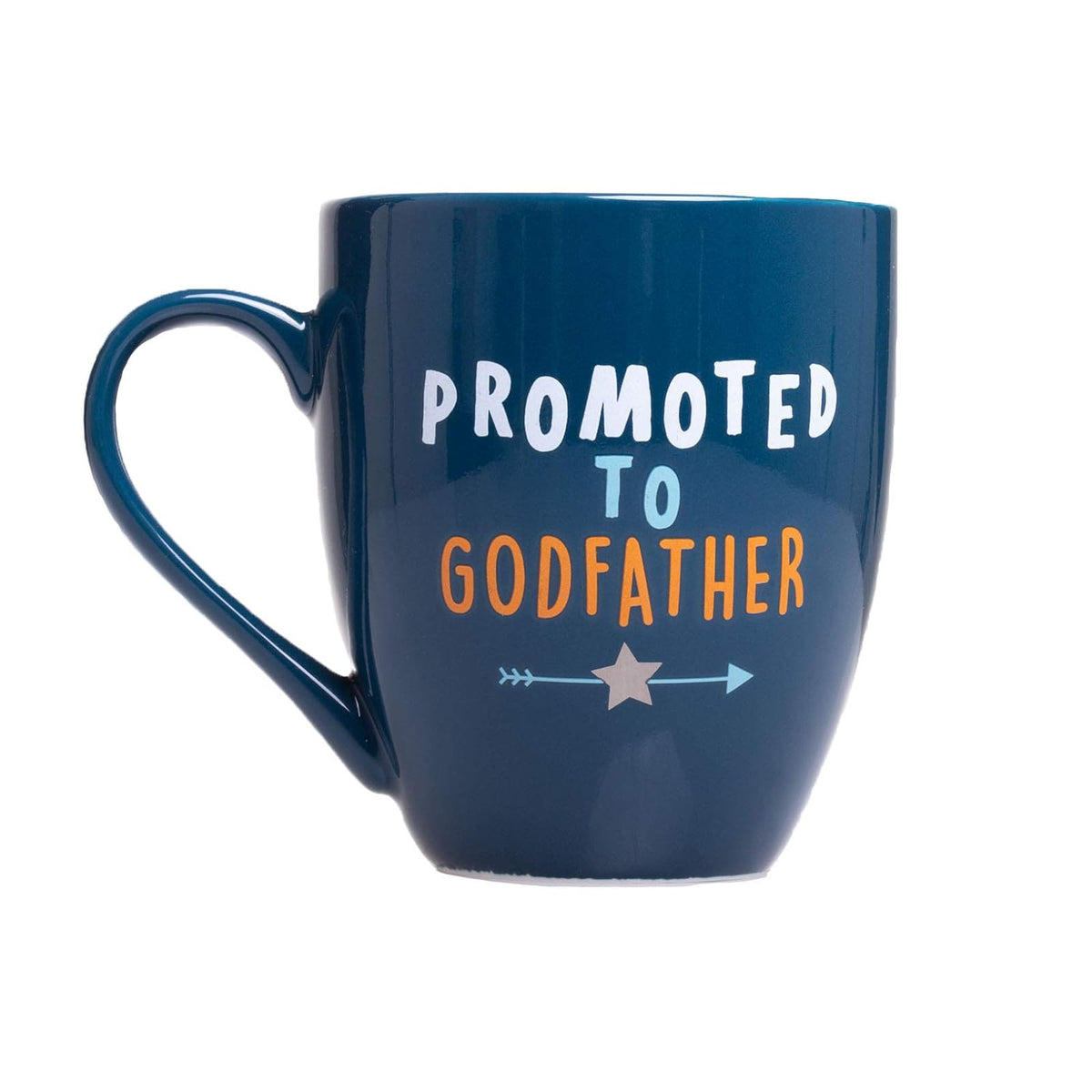 Pearhead Promoted To Godfather - Taza, diseño de padrino, color azul