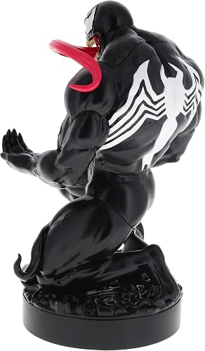 Exquisite Gaming: Marvel: Venom - Original Mobile Phone & Gaming Controller Holder, Device Stand, Cable Guys, Licensed Figure