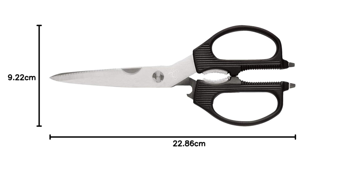 Shun DM7300 Multi-Purpose Shears, Black/Silver