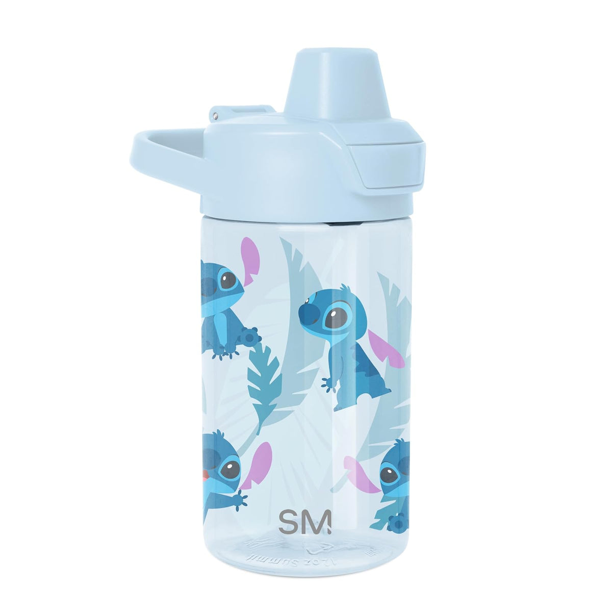 Simple Modern - Botella de agua de plástico Tritan Summit para niños, diseño de punto Disney de 12 onzas, sin BPA, con tapa cubierta a prueba de fugas, para niñas, niños y niños pequeños, puntada