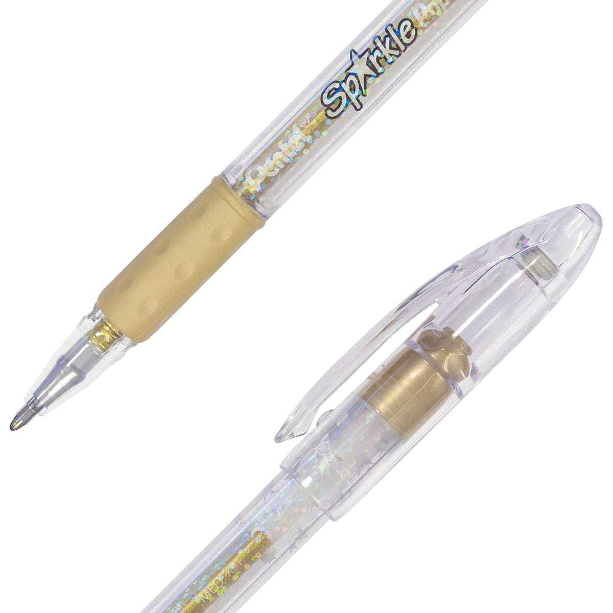 Bolígrafos de Sparkle Pop Ultra Tinta Gel Color Oro Caja con 12 Piezas-K91-DX