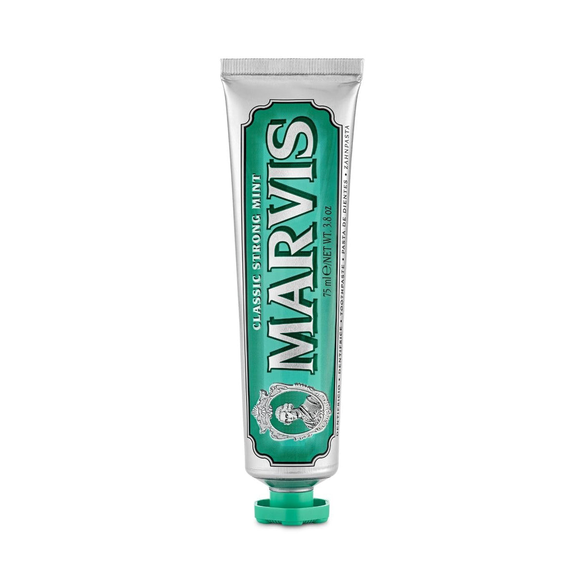 Pasta dental Marvis clásica sabor fuerte a menta, Sin color, 3.8 oz.