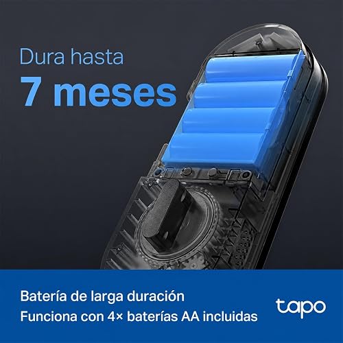 TP-Link Tapo DL100 Cerradura Digital WiFi con Teclado - 4 Modos de Acceso - Hasta 200 Códigos - Batería de Larga Duración - Comandos de Voz - Bloqueo Automático - App Tapo - Protección IP54