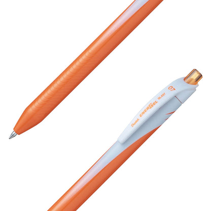 Bolígrafo Retráctil Energel Caja con 12 Piezas Naranja-BL437-F