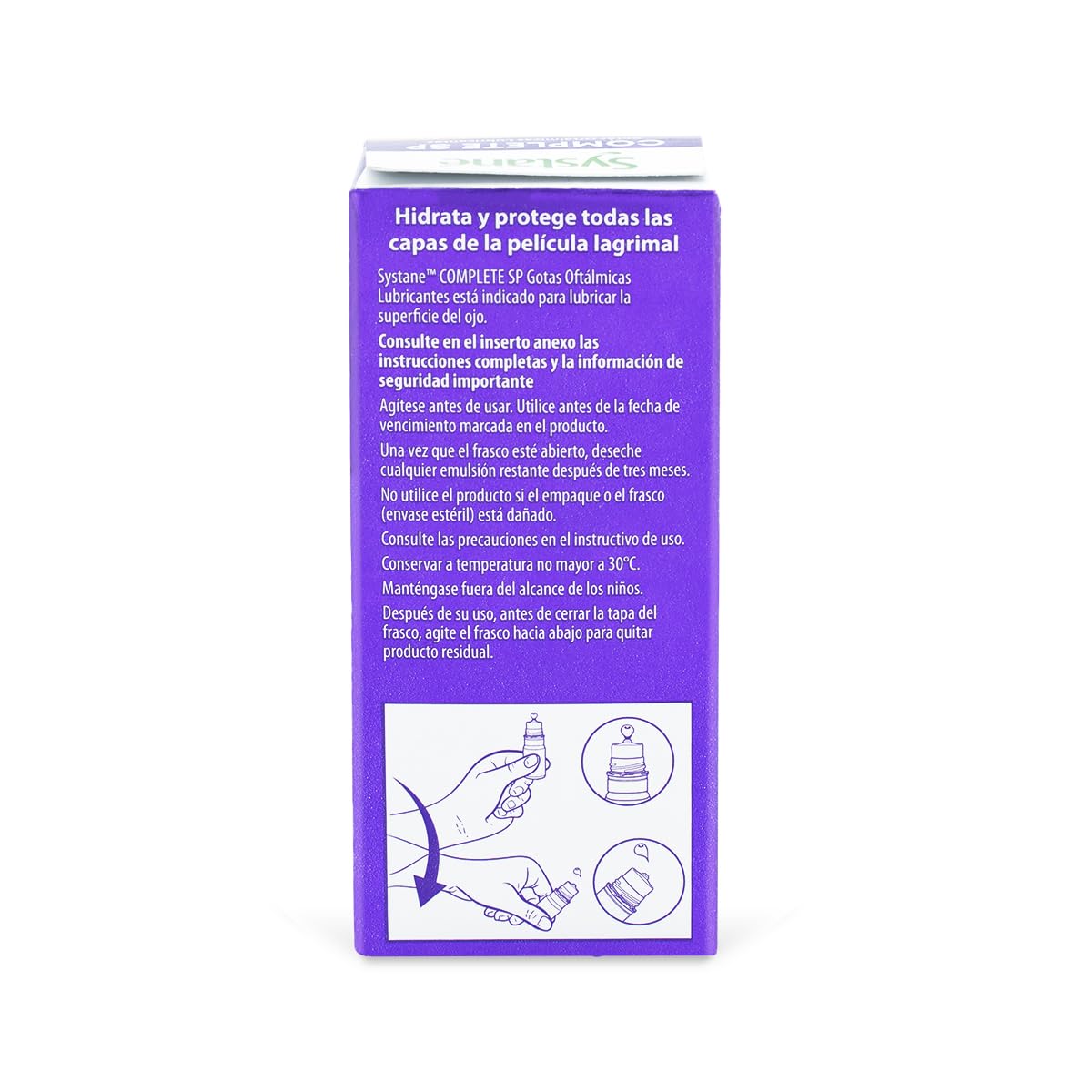 Systane Complete SP Gotas Oculares Sin Conservantes para Ojo Seco, Lubricación Avanzada y Alivio Prolongado, Ojos Sensibles, 10 ml