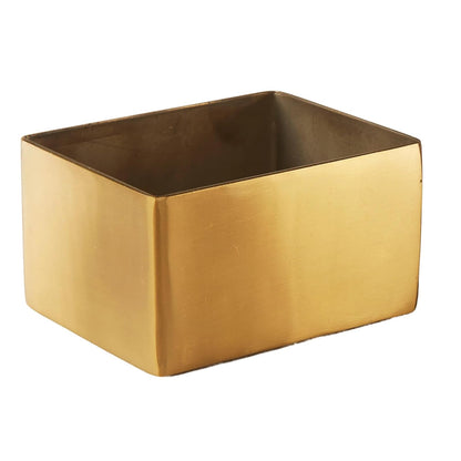 American Metalcraft - Soporte para sobres de azúcar, acero inoxidable dorado - 2-3 - 4" L square