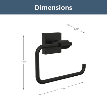 Franklin Brass Maxted MAX50-FB - Soporte para Papel higiénico, Color Negro Mate, Accesorios de baño