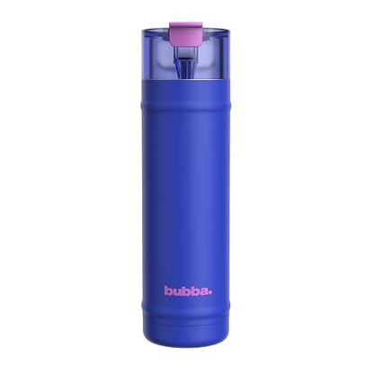 bubba - Botella de agua de acero inoxidable con aislamiento Dualsip de 24 onzas con popote, reutilizable, a prueba de fugas, ligera, apta para lavaplatos, sin plomo y sin BPA, energía oceánica