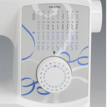 Brother XM3700 - Máquina de coser con 37 puntadas integradas, 1.5 metros de costura incluidos