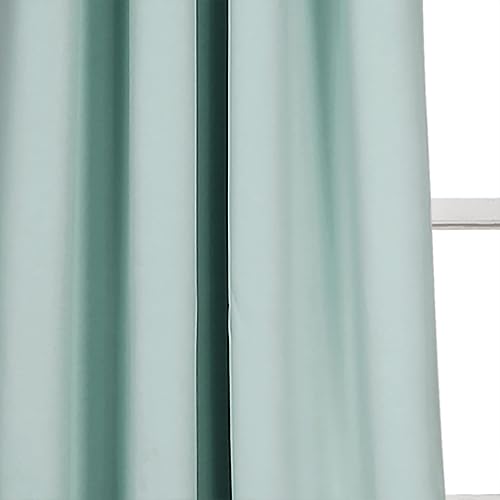 Lush Decor - Cortinas Opacas con Ojales, Pares, 52 Pulgadas de Ancho x 120 Pulgadas de Largo, Azul, diseño Clásico y Moderno, Cortinas Extralargas para Sala de Estar