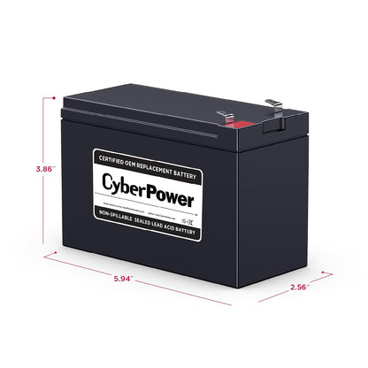 CyberPower RB1280 Batería de Reemplazo, 12V 8A