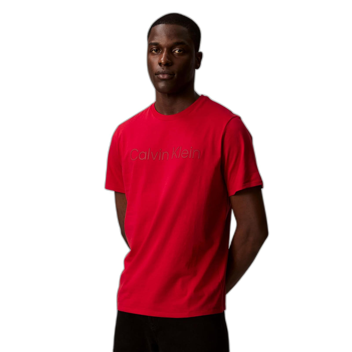 Calvin Klein Playera - G - Rojo obscuro