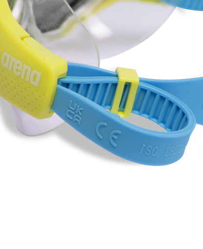 ARENA Unisex Youth The One Junior Swim Mask Goggles for Boys and Girls Ages 6 to 12 Large Fit Polycarbonate Lens
