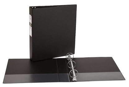 Avery Carpeta económica de 3 anillos, anillos redondos de 2 pulgadas, 1 carpeta negra (03501)