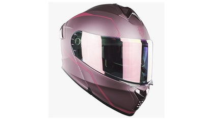 KOV Casco Waves Rosa Thunder ABATIBLE para Moto Certificado Dot