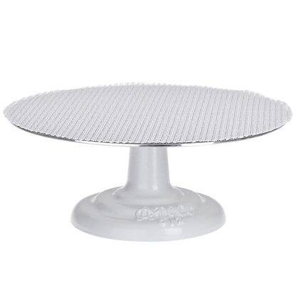 Ateco Soporte Giratorio para Decoración de Tartas 11 pulg - #612-PB - Base redonda de hierro fundido de 12 pulgadas