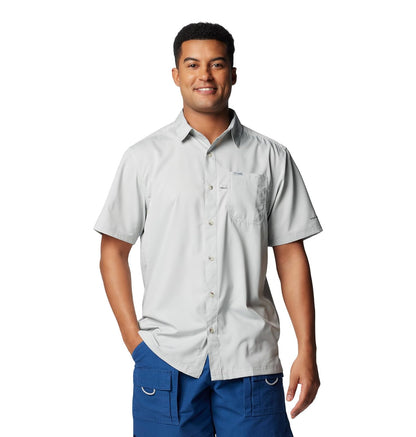 Columbia Slack Tide Camp Camisa de Pesca Manga Corta para Hombre - XL - Gris fresco