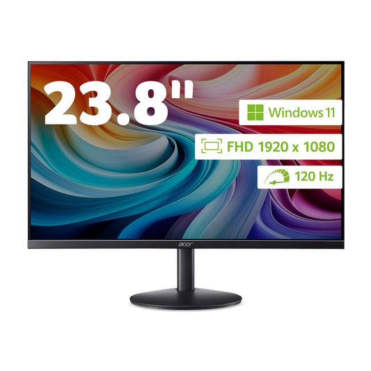 Acer SB243Y G0bi Monitor de 23.8 Pulgadas | FHD 1920 x 1080, panel IPS, 120 Hz, 1 ms, AdaptiveSync, HDMI y VGA