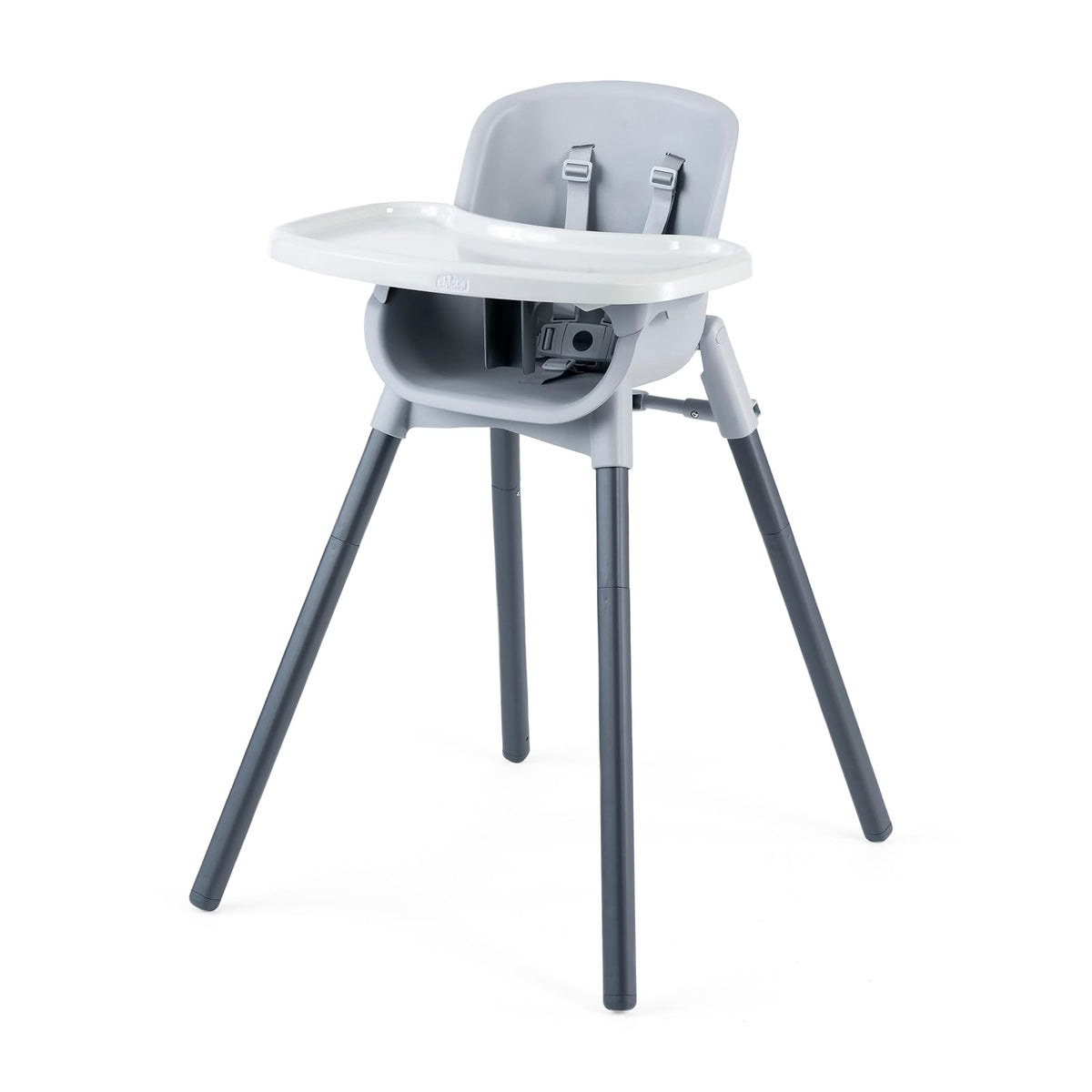 Chicco Zest™ - Silla alta plegable 4 en 1, silla de alimentación, silla para niños pequeños y taburete juvenil, multiusos, fácil de limpiar, color gris