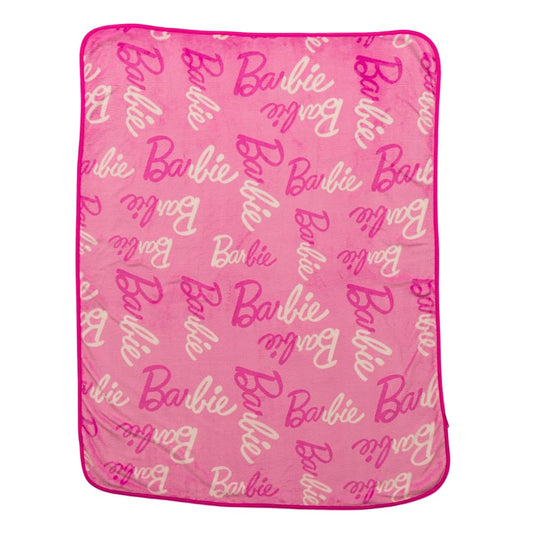 Franco Barbie - Ropa de Cama para niños, súper Suave y acogedora, Manta de Seda, 40 x 50 Pulgadas, (Producto con Licencia Oficial)