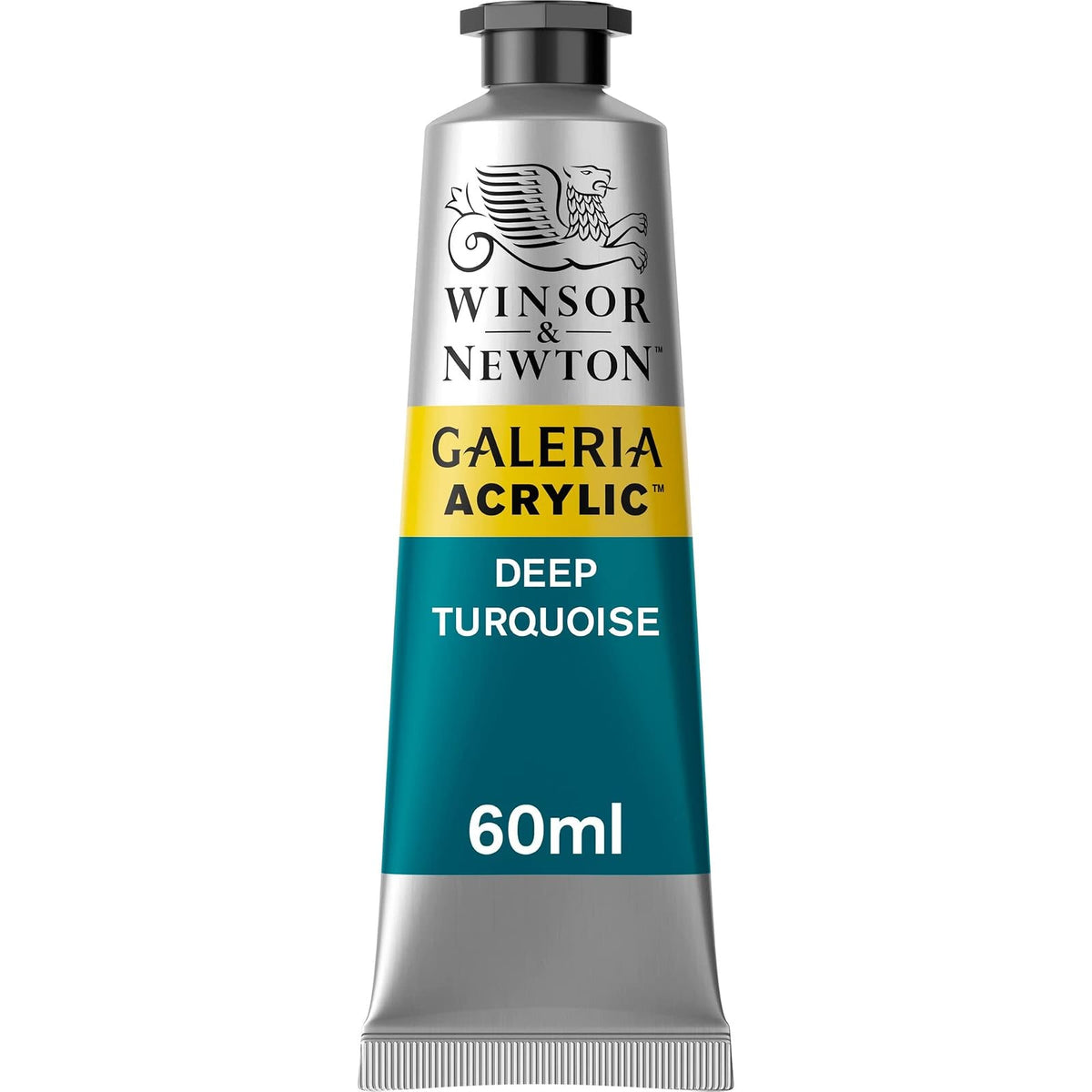 Winsor & Newton Galeria Pintura Acrílica, Tubo de 60 ml - Azul (Deep Turquoise 232) - Tubo de 60 ml