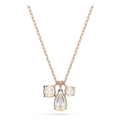 Swarovski Colgante Mesmera, Tallas mixtas, Blanco, Baño tono oro rosa