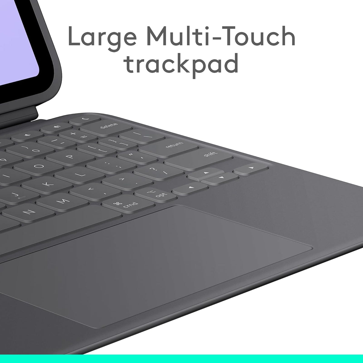 Logitech Combo Touch, Funda con Teclado, iPad Pro 11 Pulgadas (M4)(2024) - Teclado retroiluminado extraíble con Soporte abatible, Escritura cómoda, Modo Multiuso - Color Grafíto