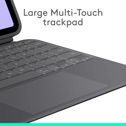 Logitech Combo Touch, Funda con Teclado, iPad Pro 11 Pulgadas (M4)(2024) - Teclado retroiluminado extraíble con Soporte abatible, Escritura cómoda, Modo Multiuso - Color Grafíto