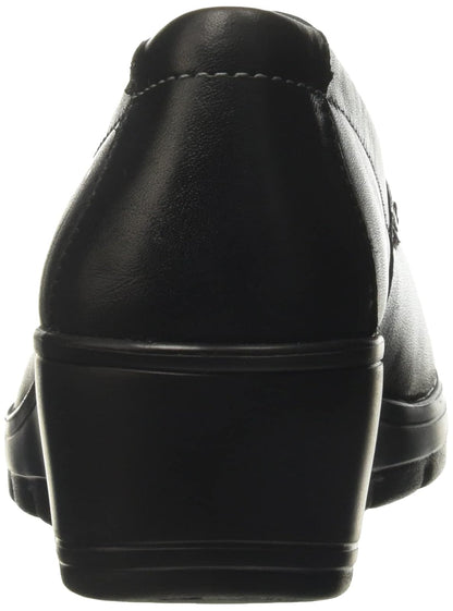 Flexi Mocasin para Mujer con Tacón Corrido de Piel Color Arena, Cómodo y Elegante 104806