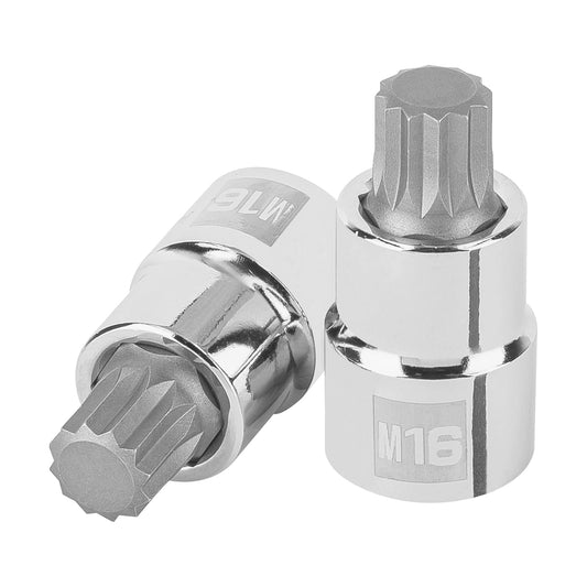 Truper D-1216-BC Dado Punta Corta Bristol M16, Cuadro 1/2"