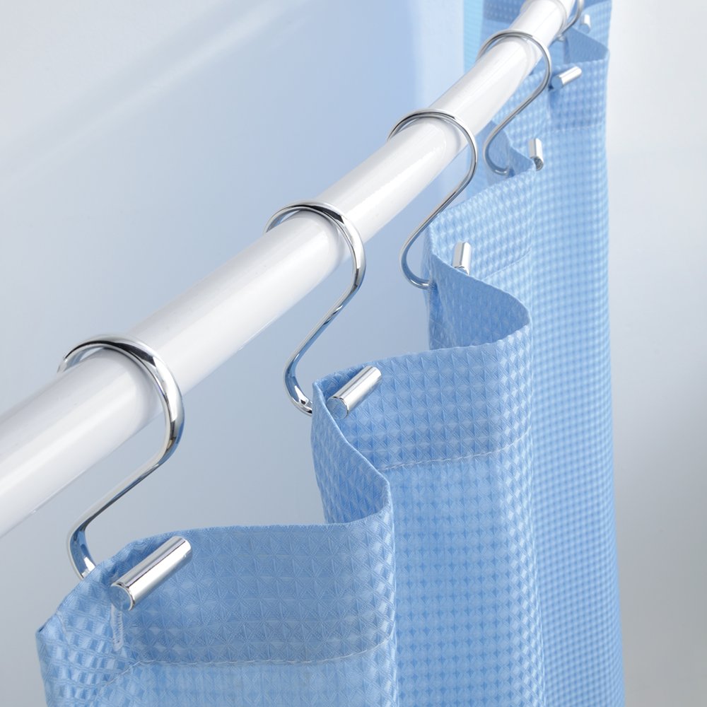 InterDesign T-Bar Shower Hooks, Set of 12, Chrome