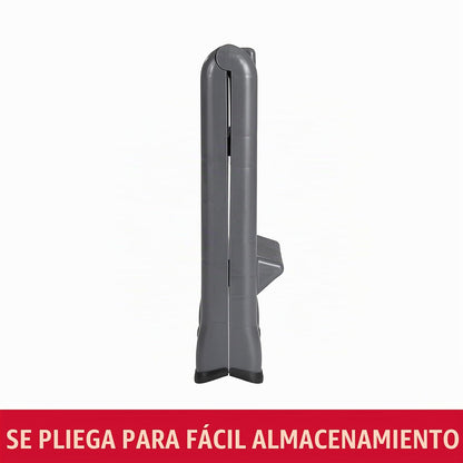 Rubbermaid Commercial Products E-Z Step – Banco Escalera Plegable de 2 Peldaños, Taburete Portátil de Alta Resistencia, 136 kg, Negro FG420903