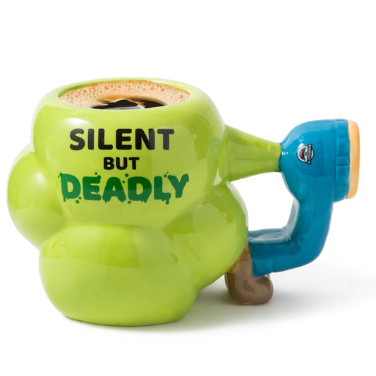 BigMouth Inc. - Taza de café con pedo, regalo divertido de mordaza, gran taza de café, silenciosa pero mortal, 22 onzas