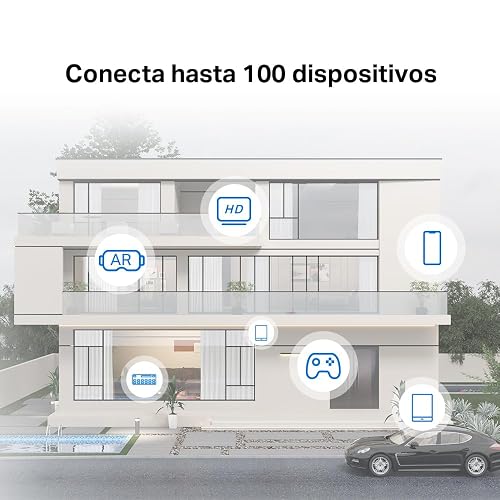 MERCUSYS TP-Link WiFi Mesh, Sistema WiFi de Malla para Todo el Hogar, AC1900, hasta 1300Mbps en 5GHz, Controles Parentales, Halo H50G(3-Pack)