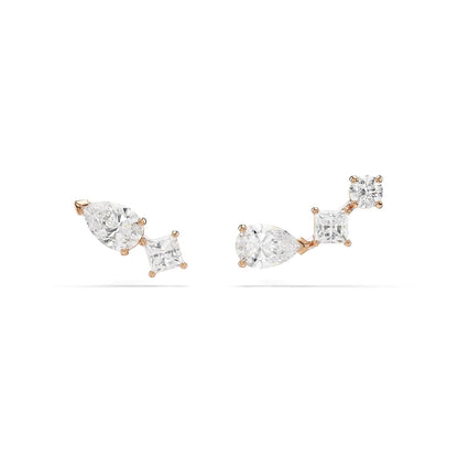 SWAROVSKI Collar y Pendientes para Mujer de Corte Cuadrado colección de Joyas de Cristal