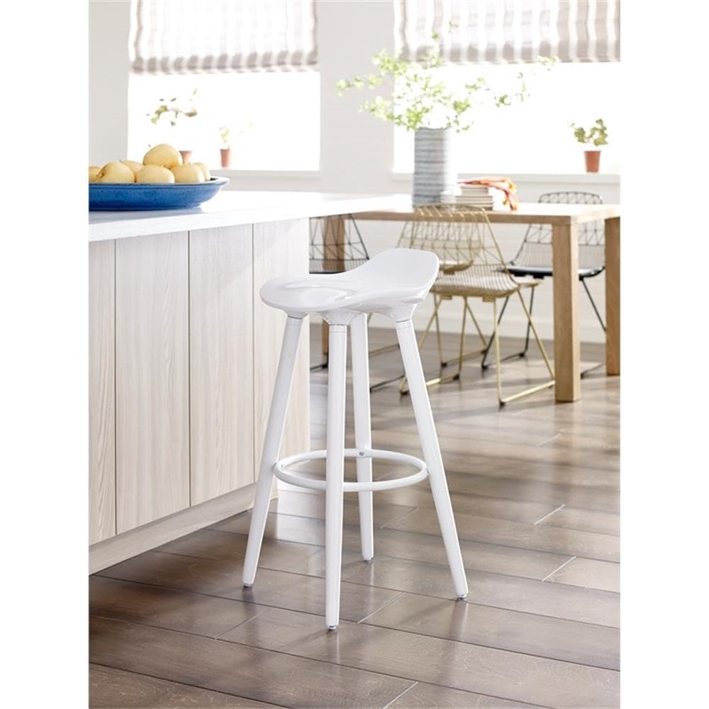 Elle Decor CHRCRLWHT01 Elle Décor Caroline Bar Stool White