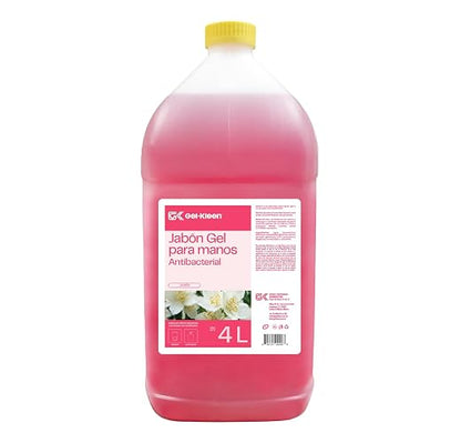 Gel Kleen. Jabón Antibacterial Para Manos. 4 Litros. Jazmín