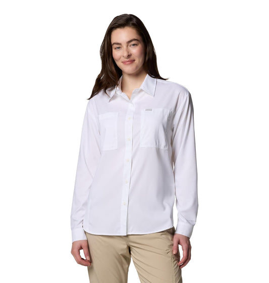 Columbia Silver Ridge Utility™ Camisa de Manga Larga de Talla Grande, Blanco 2024, Large