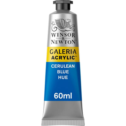 Winsor & Newton Galeria Pintura Acrílica, Tubo de 60 ml - Azul cerúleo - Tubo de 60 ml