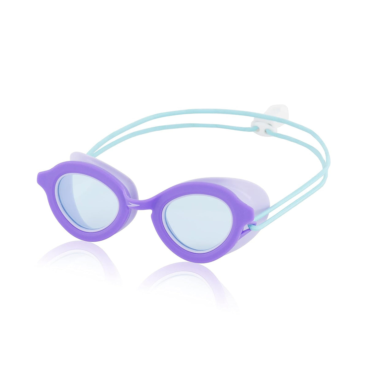 Speedo Hydrospex Bungee Goggles de Natación Infantiles - Púrpura - Celeste