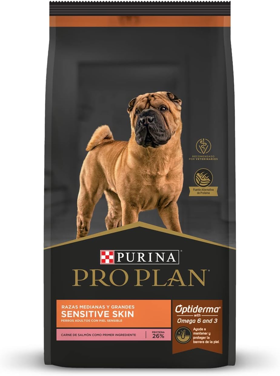Purina Pro Plan Adulto Raza Mediana y Grande Sensitive & Skin Sabor Salmón 17.5Kg