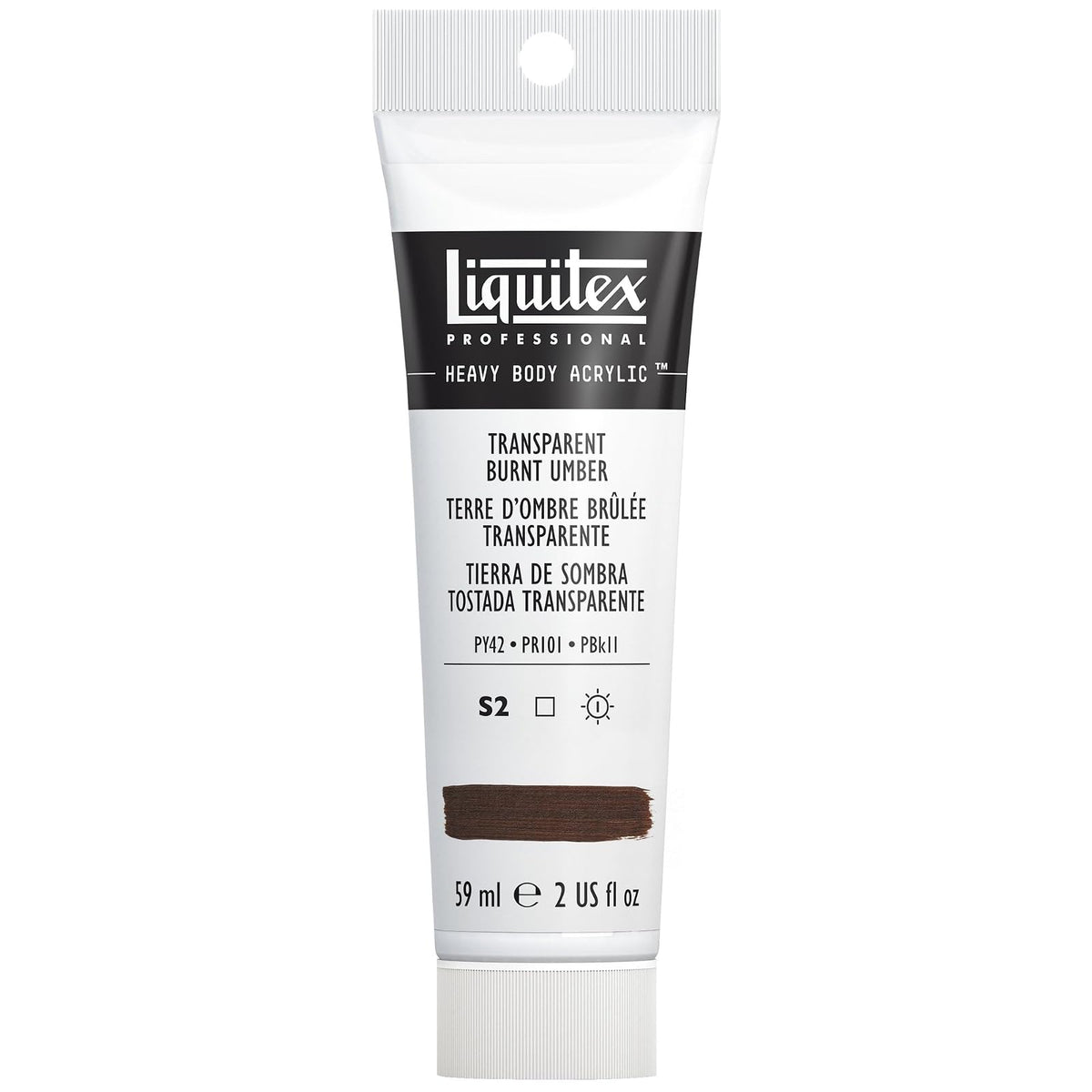 Liquitex Heavy Body pintura acrílica Brilliant Purple 59 ml - Marrón (Transparent Burnt Umber 130)