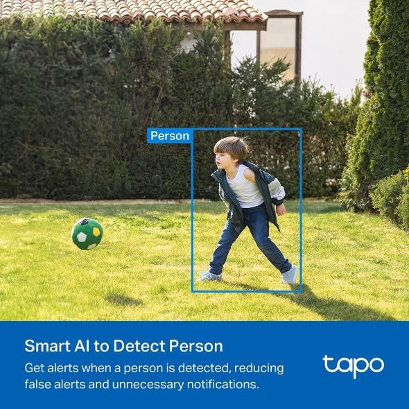TP-Link Tapo Cámara Wi-Fi de Seguridad Exterior con batería de 180 días, 3MP, Visión Nocturna Full-Color, Funciona con Panel Solar. TC82