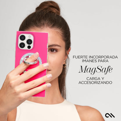 Case-Mate BLOX - Funda magnética para iPhone 16 Pro MAX Compatible con MagSafe, protección contra caídas de 12 pies - Neon Watermelon