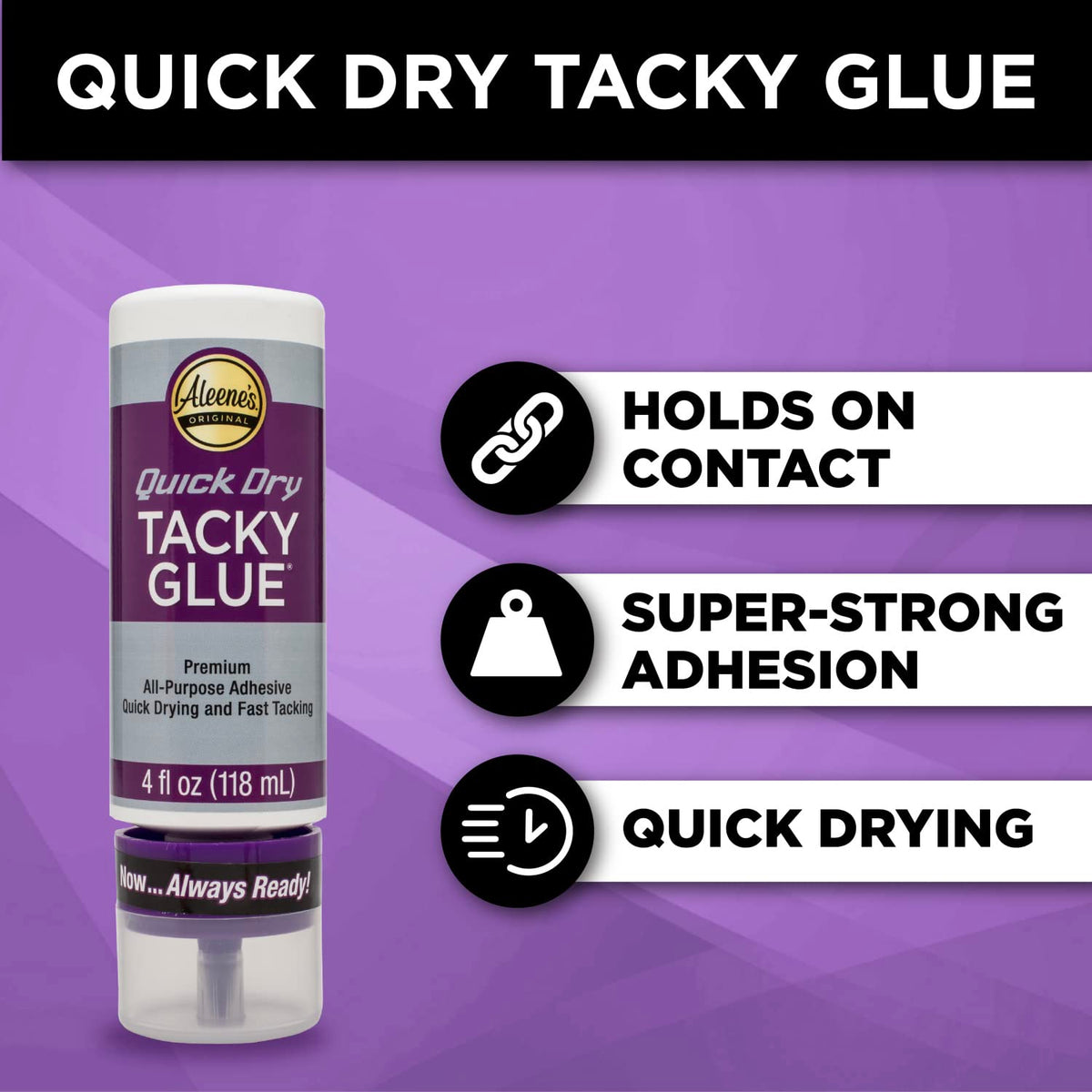 Aleene's 33147, Adhesivo de Secado rápido Tacky Always Ready, 118.29 ml